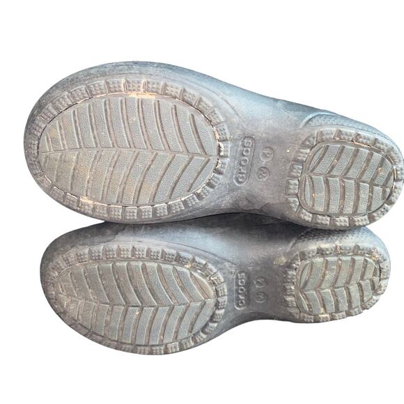 Crocs Dual Comfort Freesail Shorty Rain Boots with Front Lace Tie Black size 4 - Picture 5 of 12